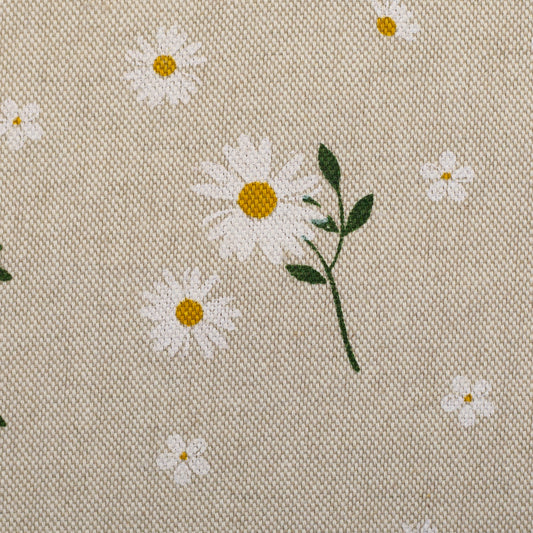 Kanvas audums-margrietiņas 200 g/m²