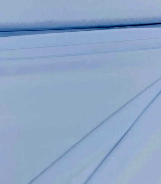 100% Kokvilnas audums - debesu zils 220cm 146 g/m²