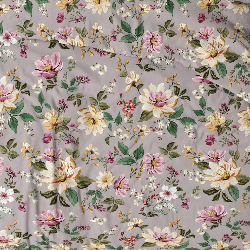 Attēls ar 100% Kokvilnas audums - Maigā peoniju romance 125 g/m² – pieejams Šarlotes audumi