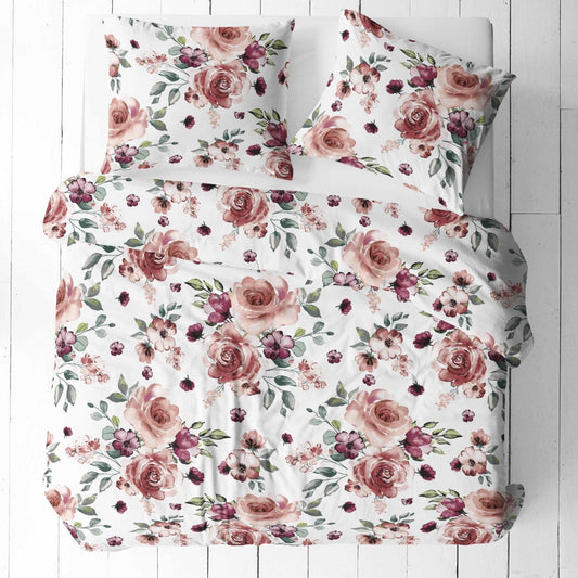 100% Kokvilnas audums - rozes 125 g/m²