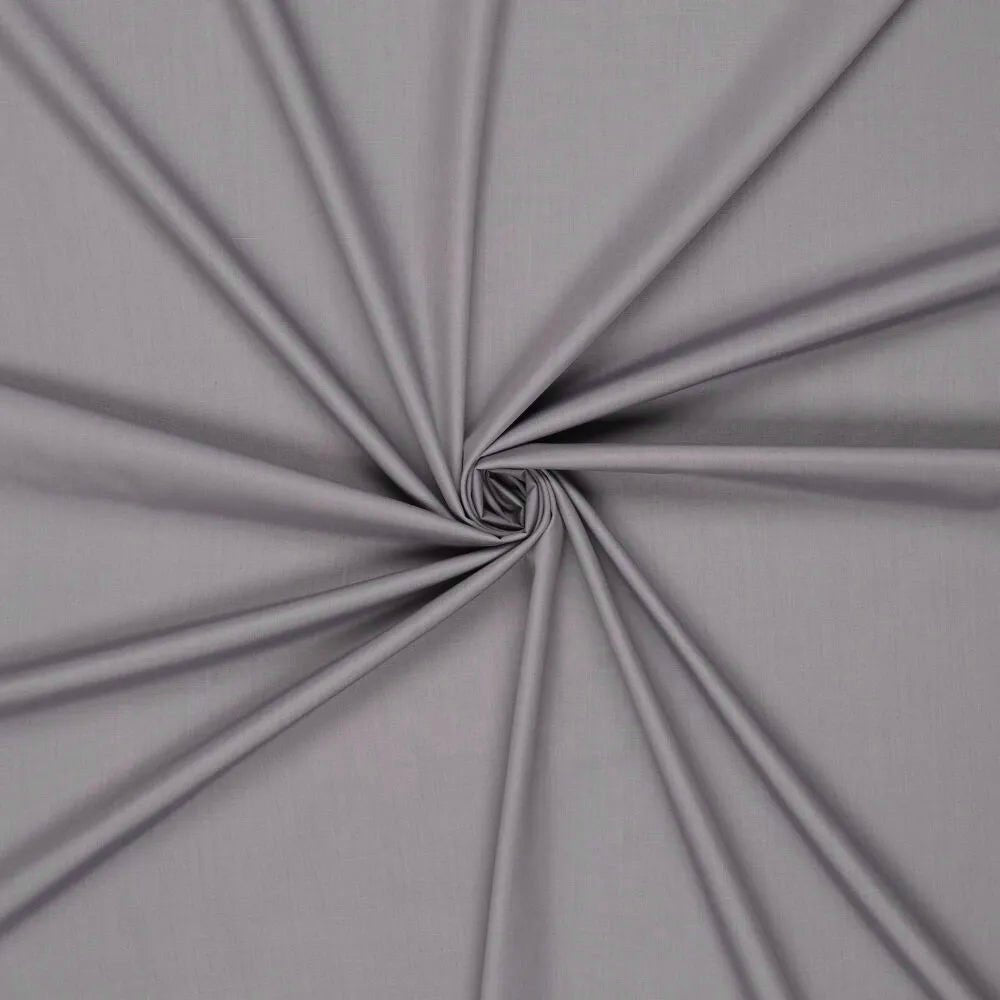 100% Kokvilnas audums - tērauda pelēks 125 g/m²