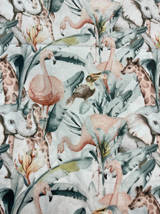 100% Kokvilnas audums - tropi 125 g/m²