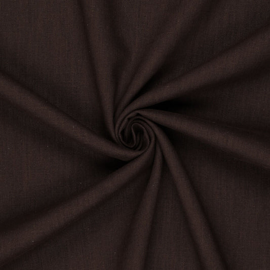 100% Lina audums – šokolādes brūns | 230 g/m² | Enzyme washed