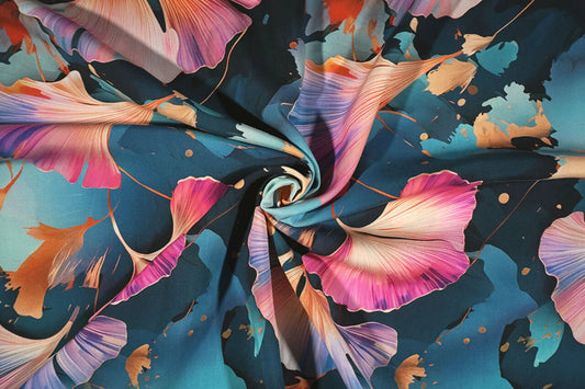 100% Viskozes audums- eņģeļtaures motīvs 95 g/m²