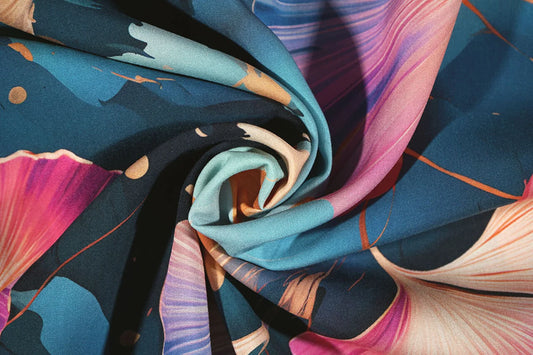 100% Viskozes audums- eņģeļtaures motīvs 95 g/m²