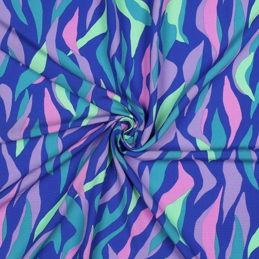 100% Viskozes audums LENZING™ ECOVERO™ - koši abstrakti raksti 110 g/m²