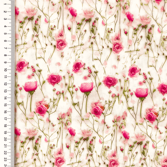 100% Viskozes audums - rozītes 110 g/m²