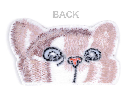 Raudseelikuga triikiv linane kass| 55 x 90 mm