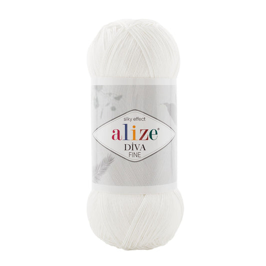 Dzijas Alize Diva Fine - silky effect 100g / 600m