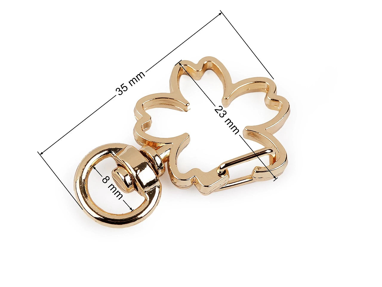 Metāla karabīne "Četrlapu āboliņš" , 8 mm, 2 gab.komplektā