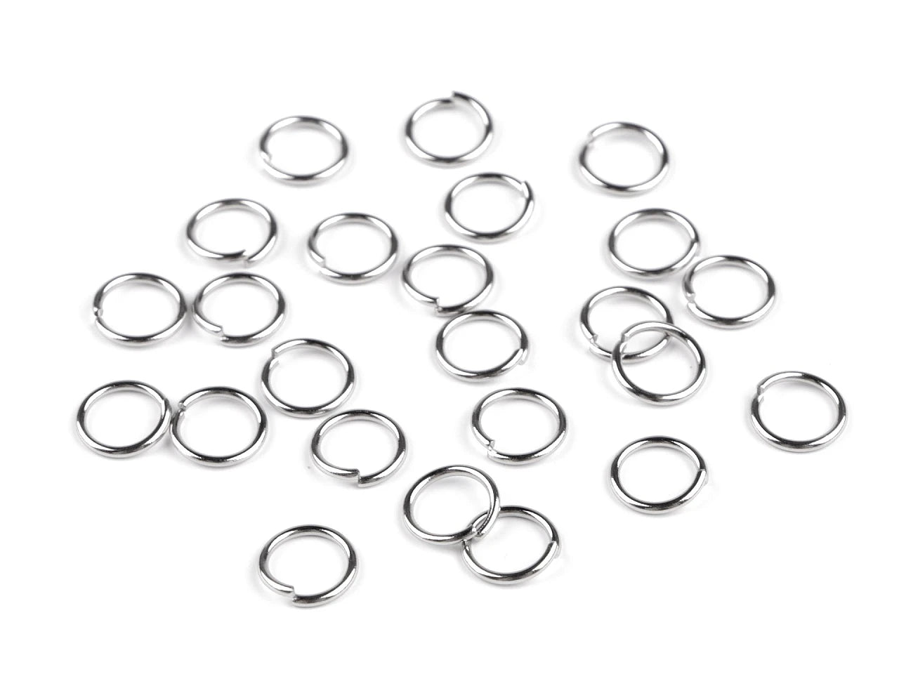 Nerūsējošā tērauda savienojošie gredzeni Ø6-10 mm (slēgti) 10g