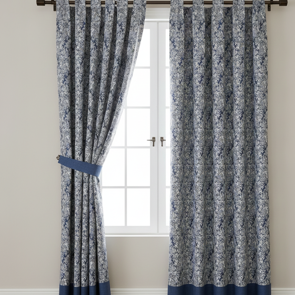 Gobelinas-mėlynas elegantiškas raštas 260 g/m²