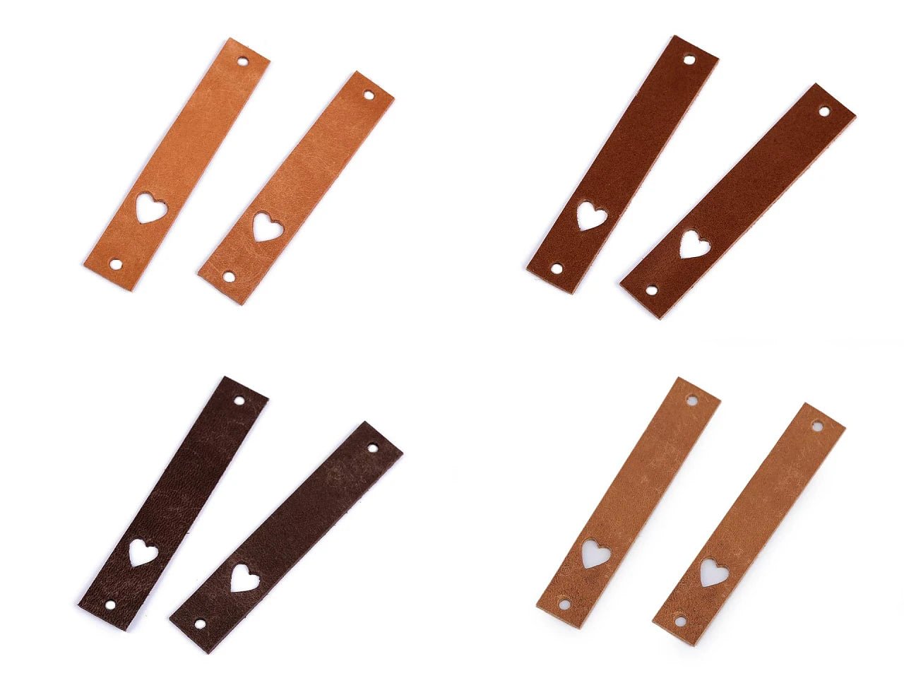 Ādas etiķete ar sirds izgriezumu tonis #1