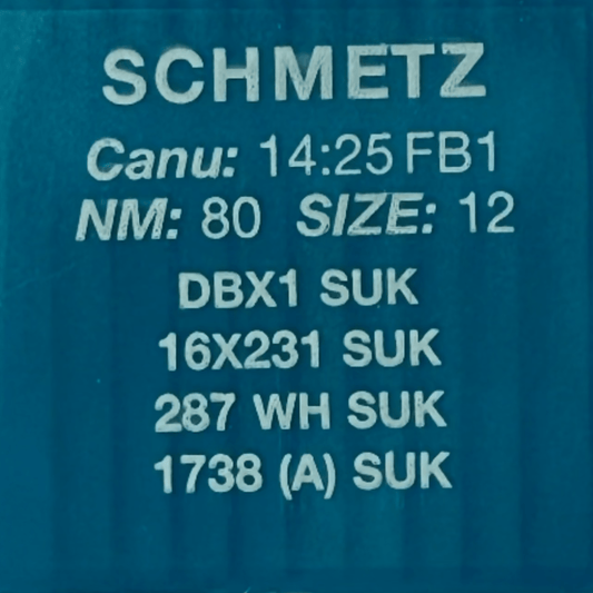 Aiguilles pour machines à coudre industrielles SCHMETZ DBx1 SUK – pour le jersey et le denim (10 pièces)