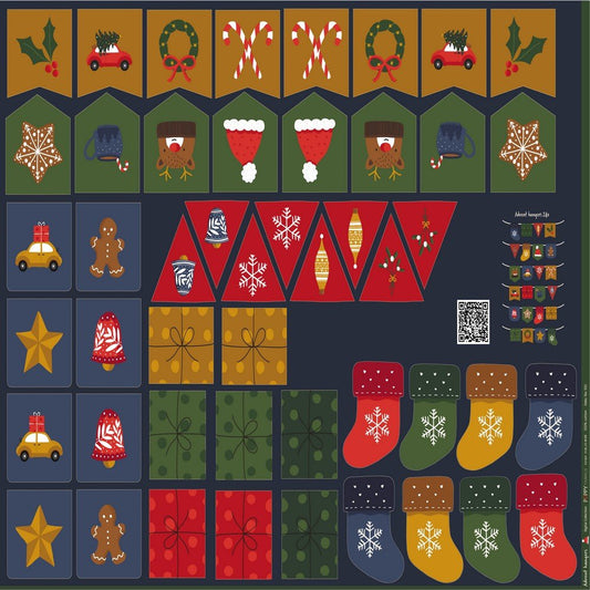 Adventes paneļa audums | Poplīns | 140 cm plats | OEKO - TEX® sertificēts