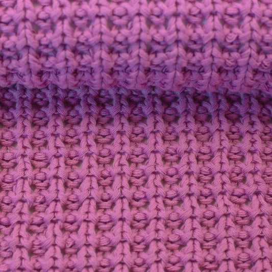 Attēls ar Biezs 100 % kokvilnas adījums - rozā 615 g/m² – pieejams Šarlotes audumi