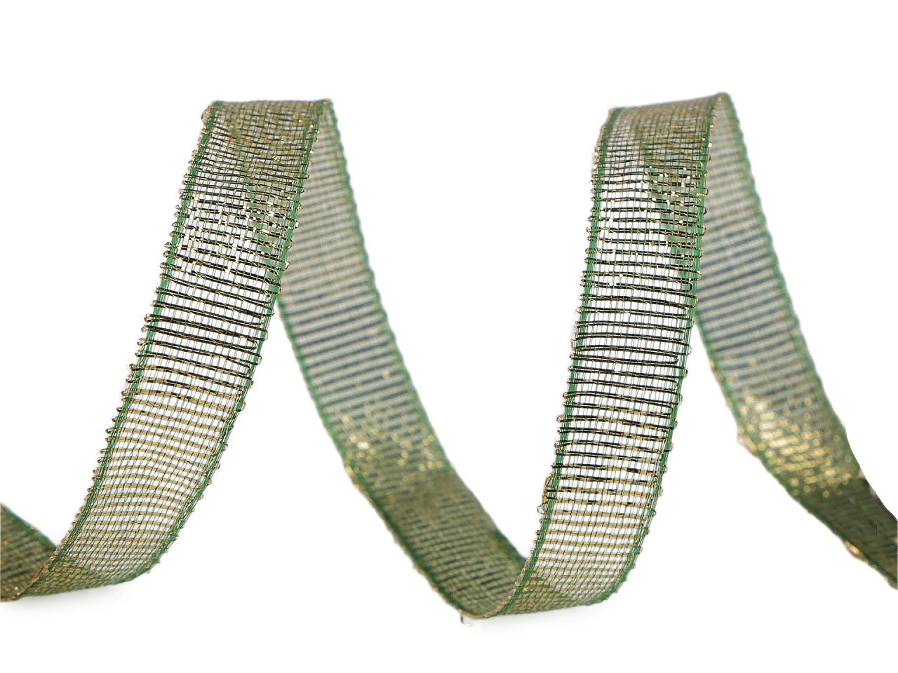 Attēls ar Brokāta lente ar lureksu | 10 mm platumā,10 m iepakojums | dažādu toņu – pieejams Šarlotes audumi