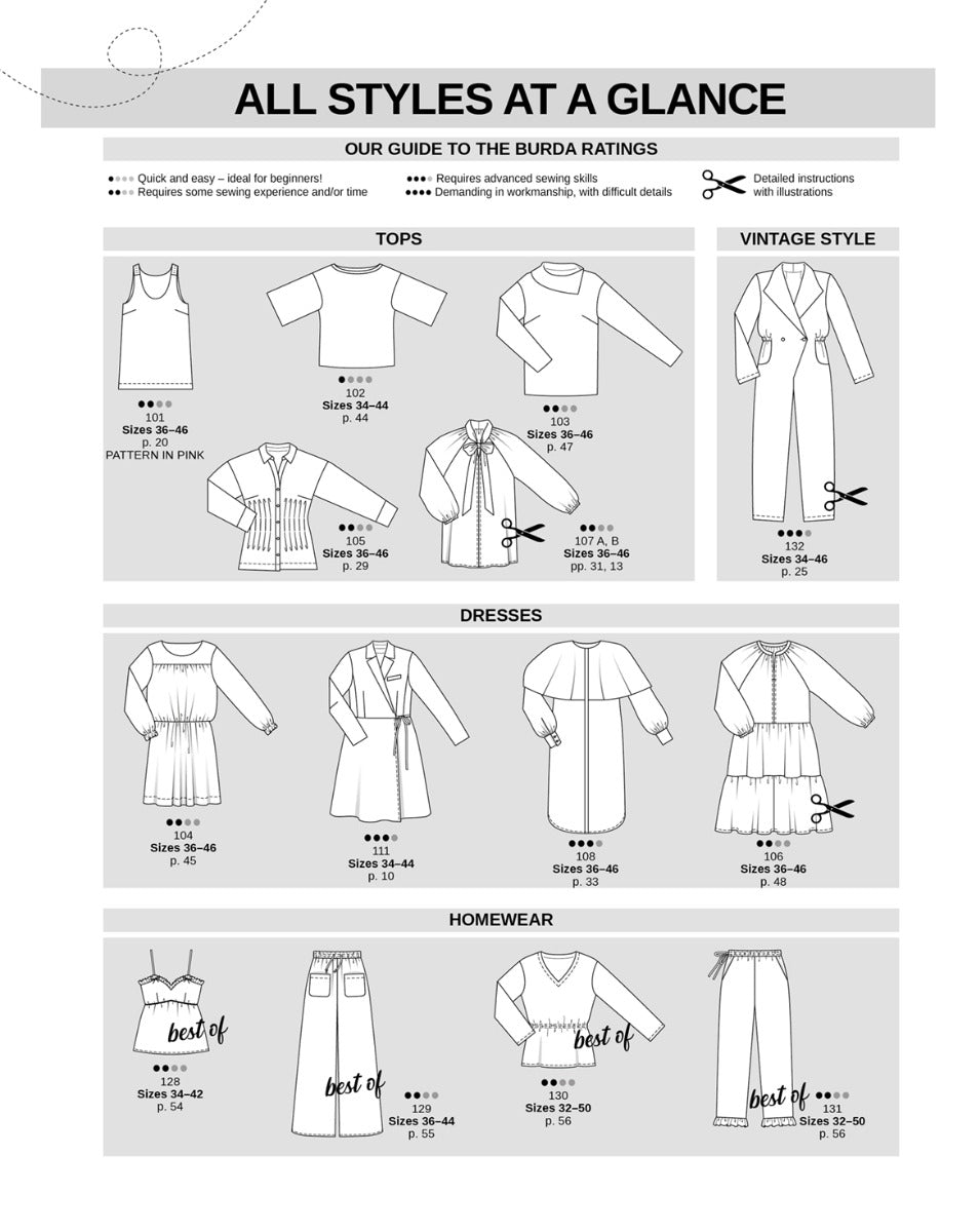 Attēls ar Burda Style | December 2025 - ENG – pieejams Šarlotes audumi