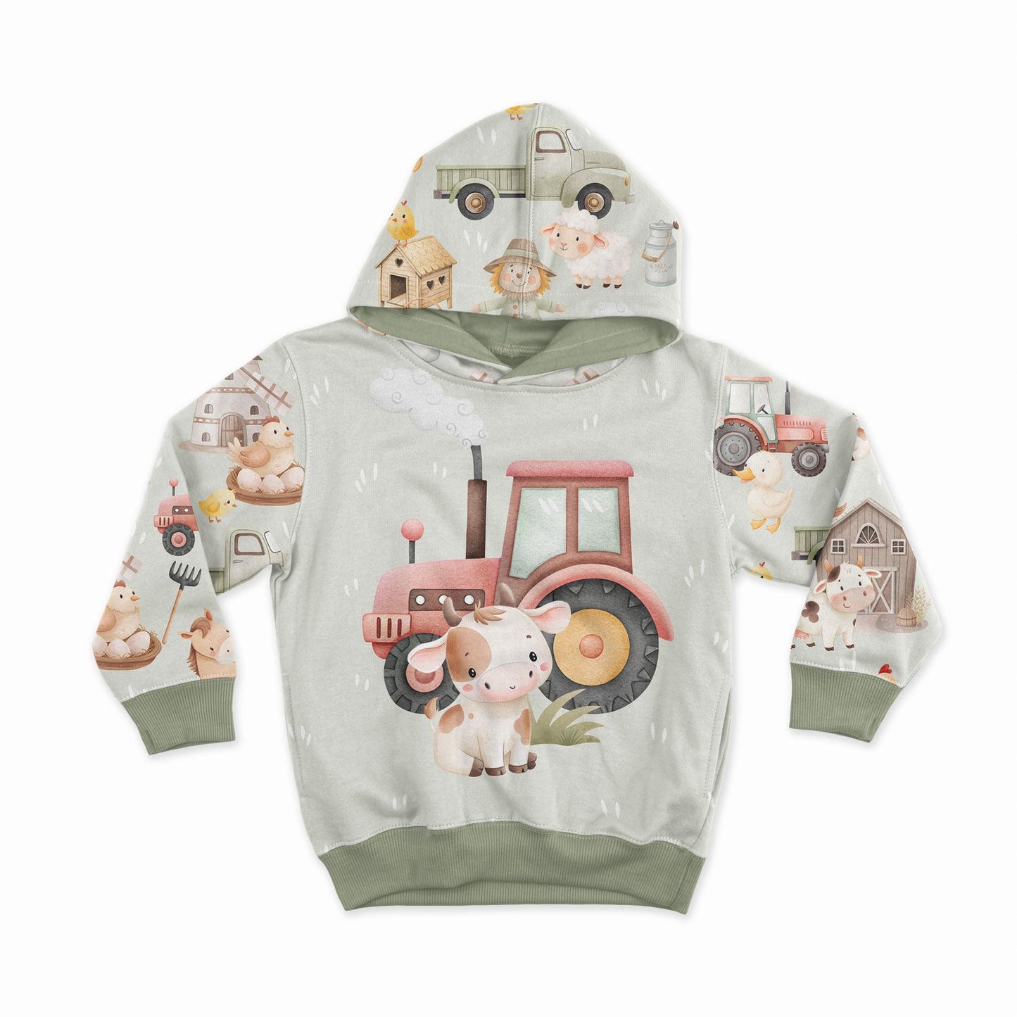 Image with loop-knit panel - cute calf 250 g/m² | Design - 04 – available at Charlotte's Fabrics
