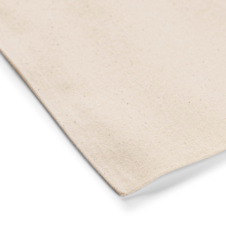 Attēls ar Dabīgas kokvilnas auduma maisiņš ar garajiem rokturiem 38 x 42 cm 180 g/m² – pieejams Šarlotes audumi