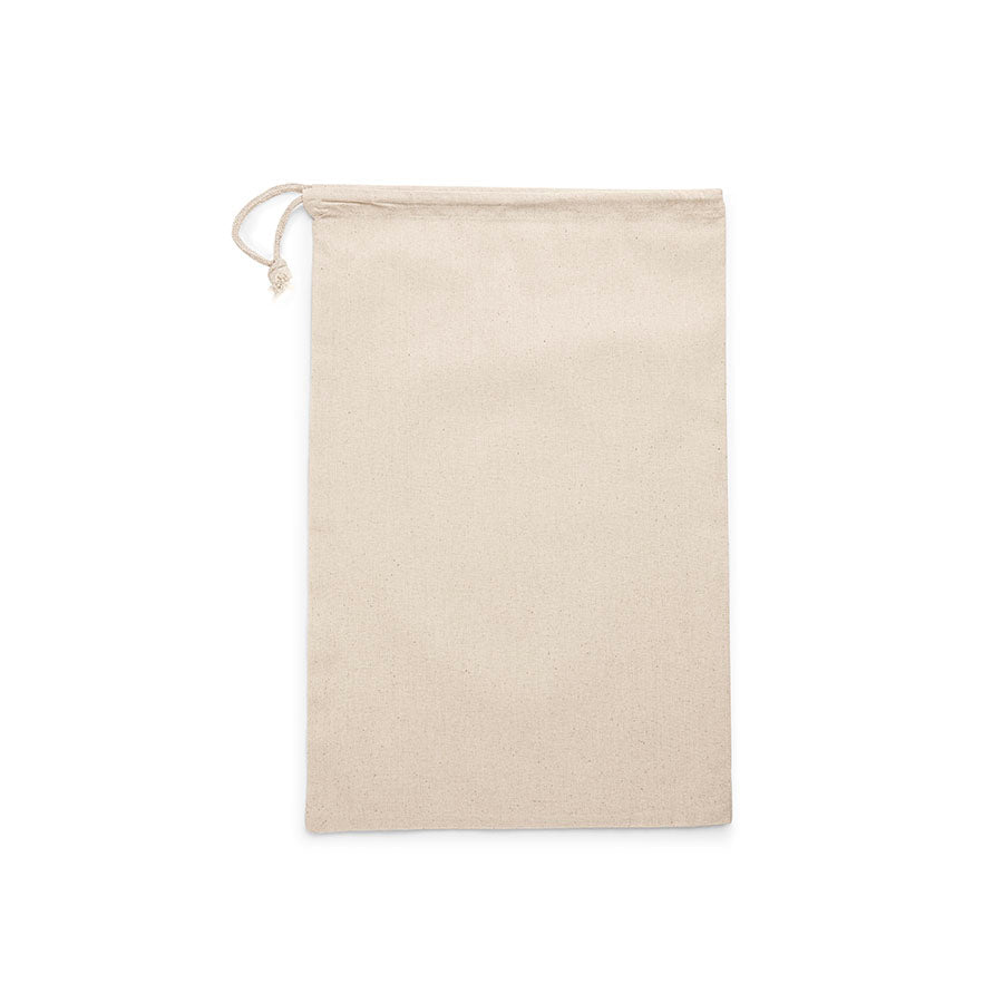 Attēls ar Dabīgas kokvilnas maisiņš ar savelkamu auklu 30x45 140 g/m² – pieejams Šarlotes audumi