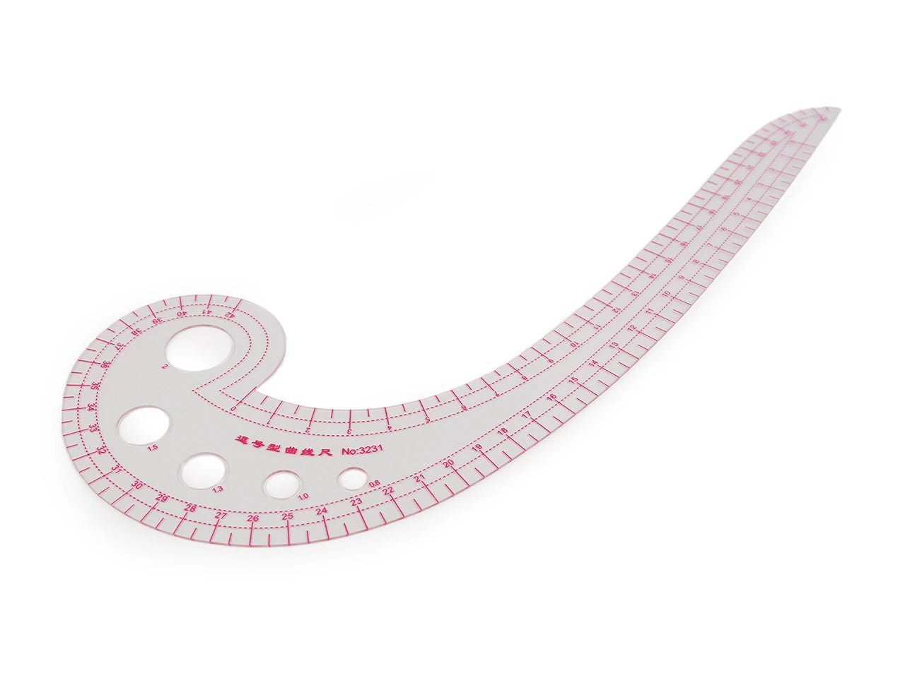 Drēbnieku lineāls | lekāls ar izliekumu 42 cm