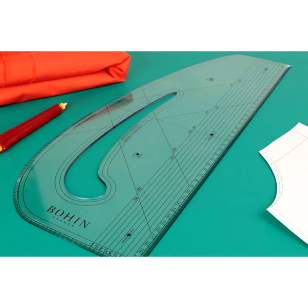 Drēbnieku lineāls | lekāls ar izliekumu Bohin