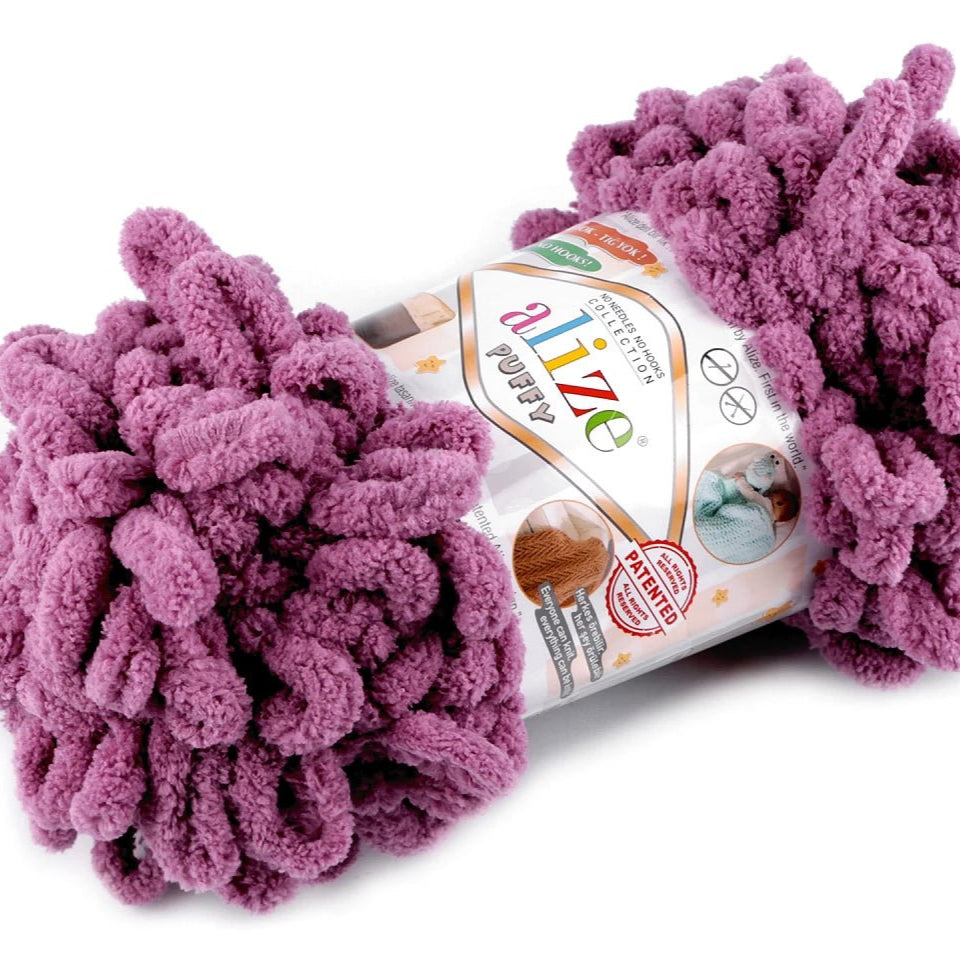 Dzija Yarn Alize Puffy - vecrozā 9 m 100g #28