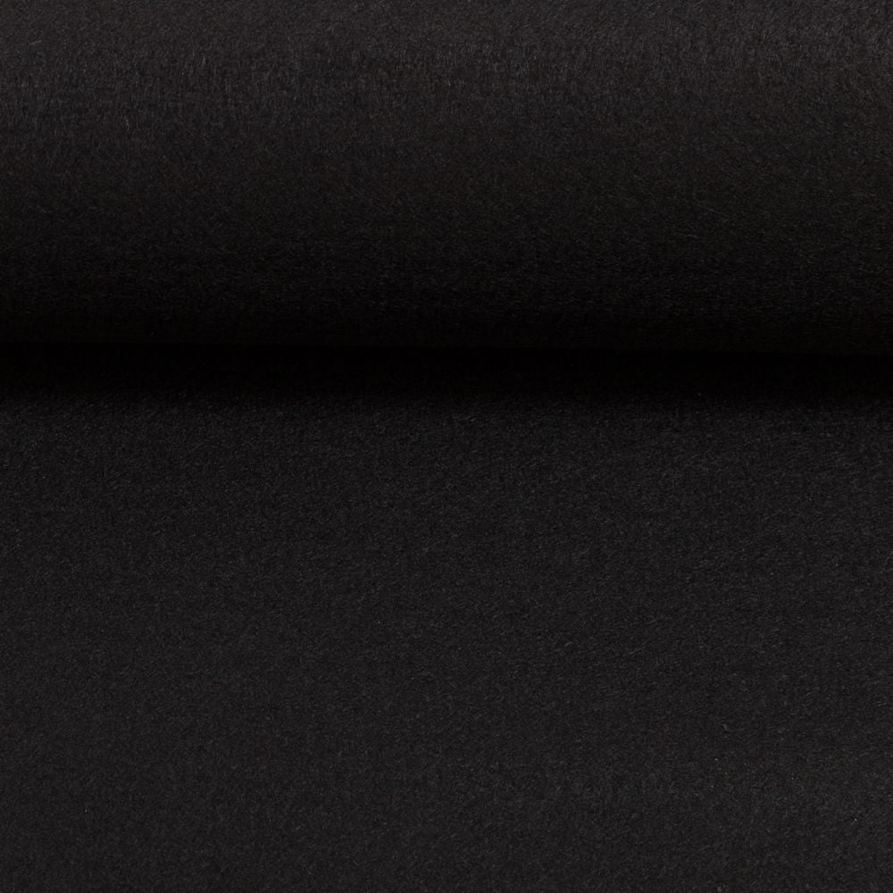 Filca audums ruļļos, 3 mm - melns 550 g/m²