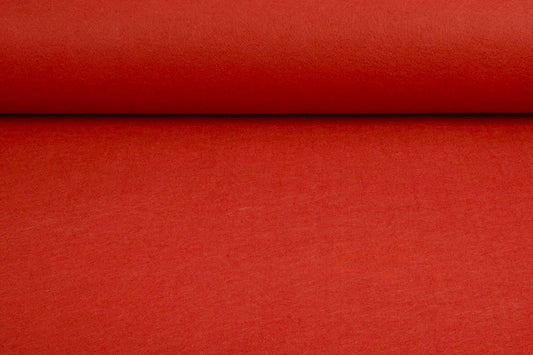 Filca audums ruļļos, mīksts, 1mm - koši sarkans 220 g/m²