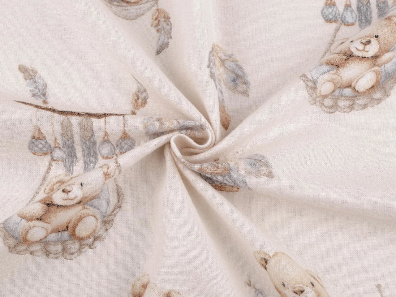 Flanelis - lācīši 155 g/m²