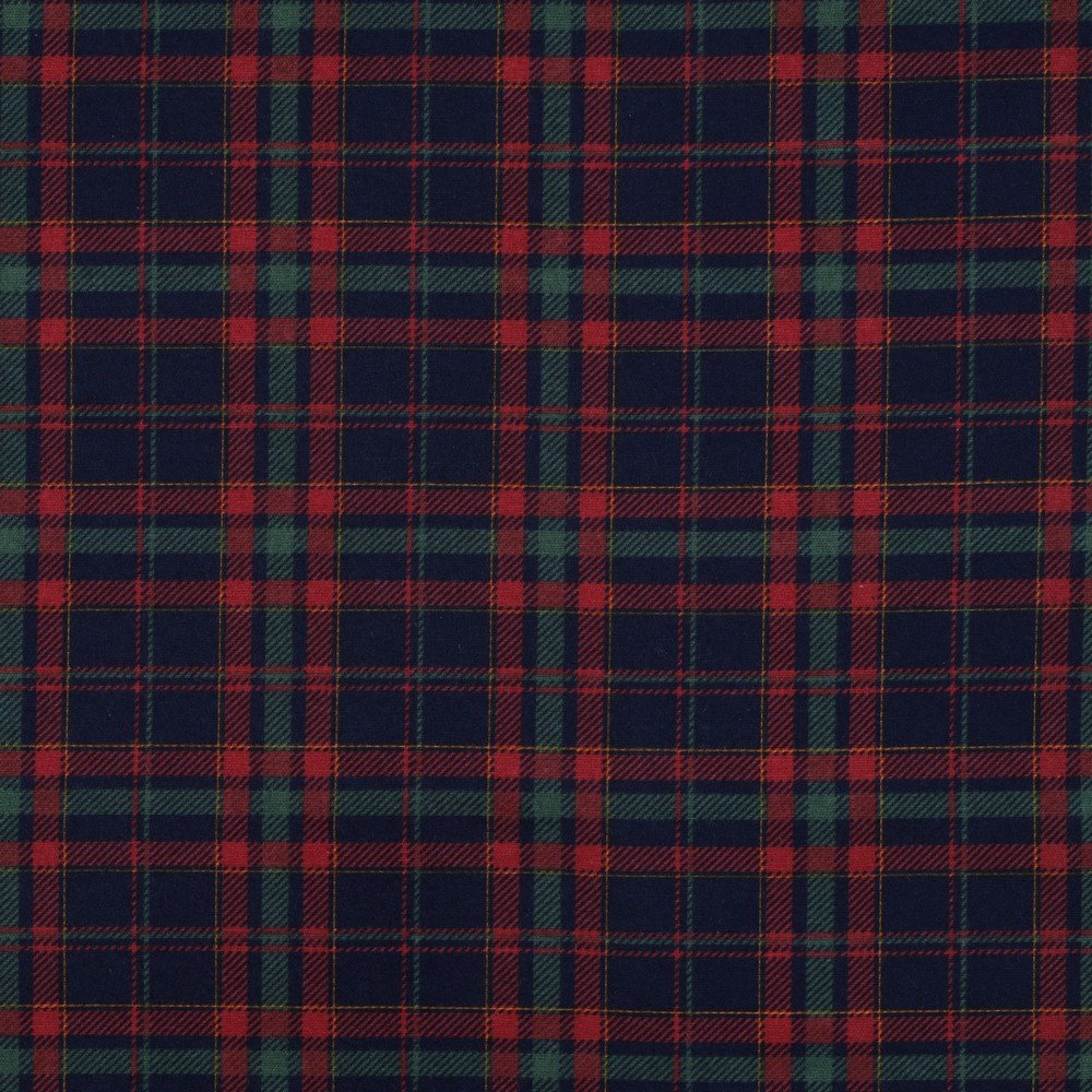 Attēls ar Flanelis - zaļš ar sarkanu rūtains 165 g/m² – pieejams Šarlotes audumi