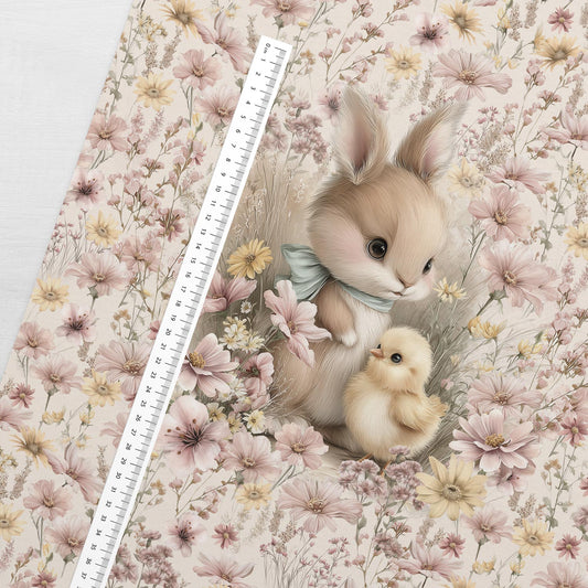 Cilpiņtrikotāžas panelis 40x50 cm-saulainā trusīša draudzība 250 g/m²