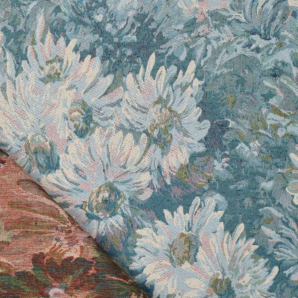 Gobelēns - zilie dārza ziedi 260 g/m²