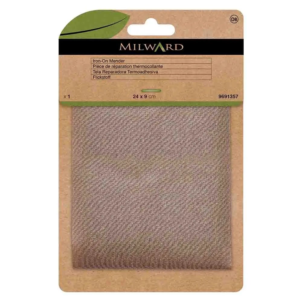 Ielāps apģērbam uzgludināmais Milward 24x9cm - bēšs