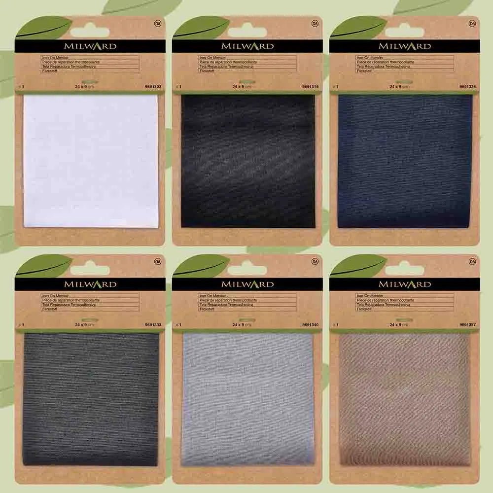 Ielāps apģērbam uzgludināmais Milward 24x9cm - tumši zils