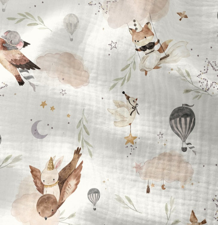 Muslīns-zvēri un gaisa baloni 120 g/m²