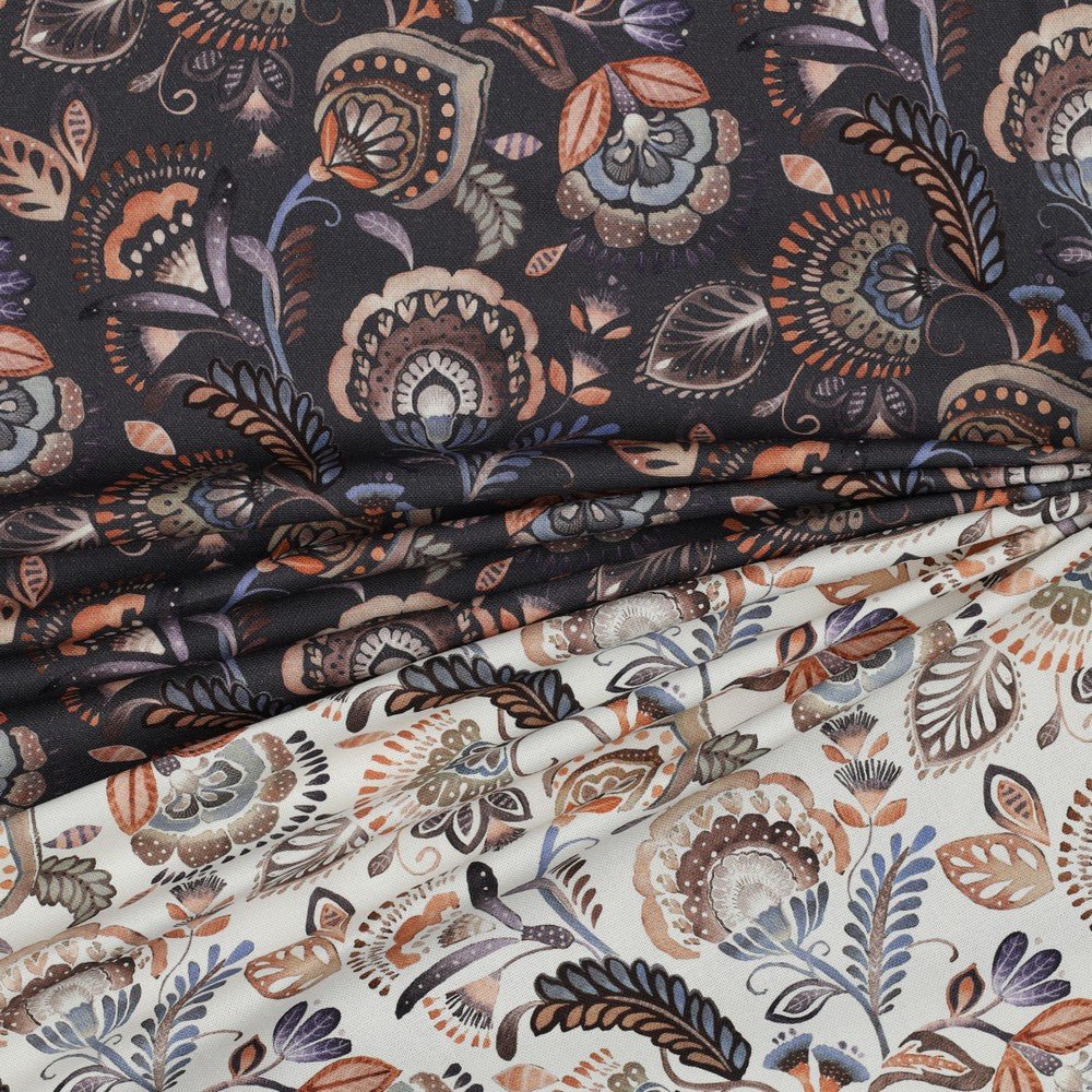 Kanvas audums - austrumu raksts 225 g/m²