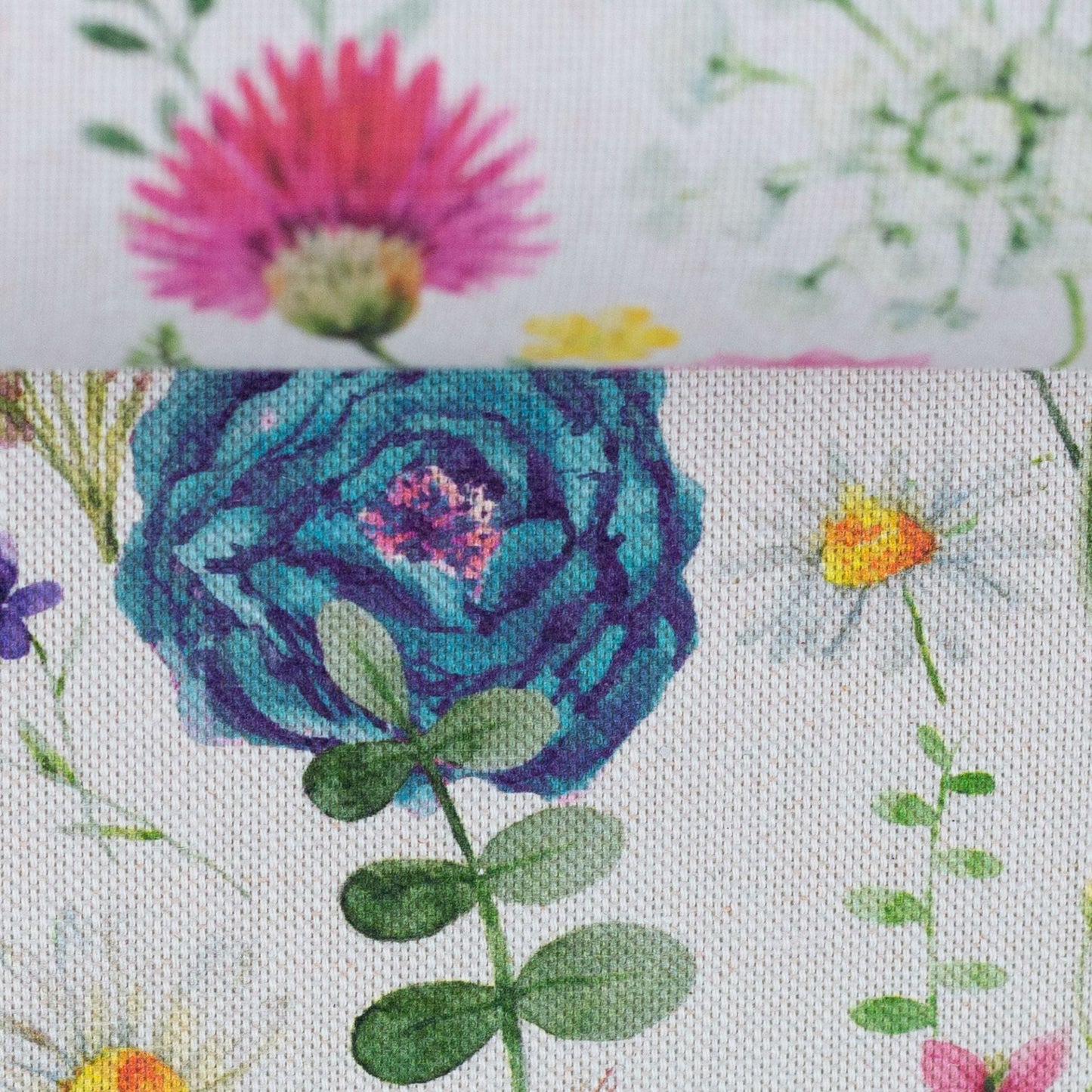 Attēls ar Kanvas audums - botāniskā simfonija 200 g/m² – pieejams Šarlotes audumi