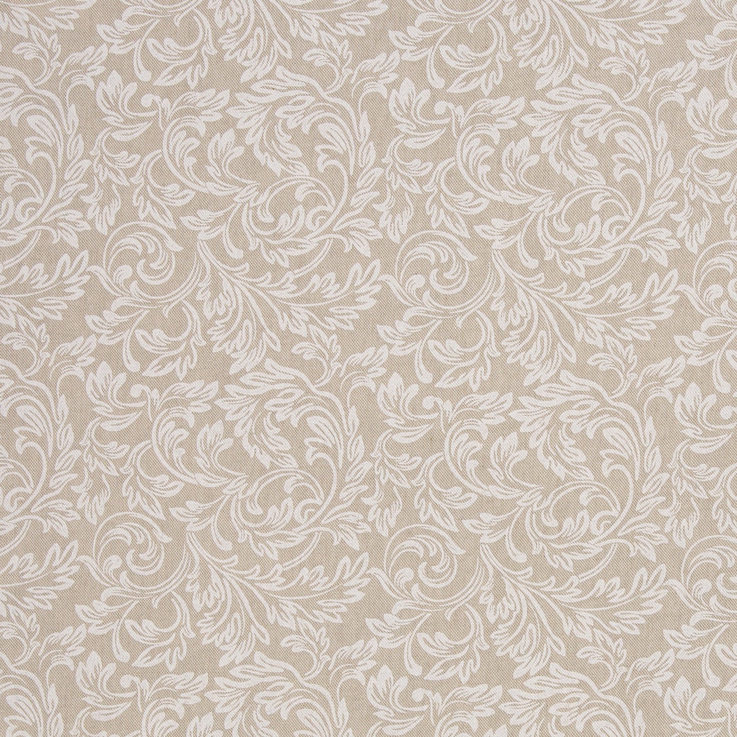 Kanvas audums - elegants balts raksts 200 g/m²