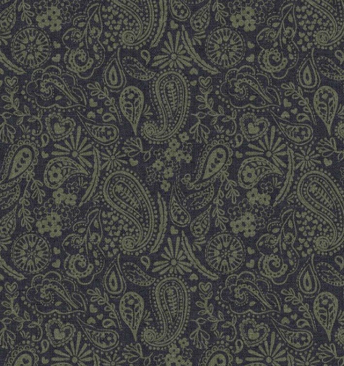 Attēls ar Kanvas audums - nierīšu raksts 200 g/m² – pieejams Šarlotes audumi