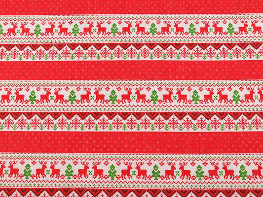 Kanvas audums - Ziemassvētku raksts 160 g/m²