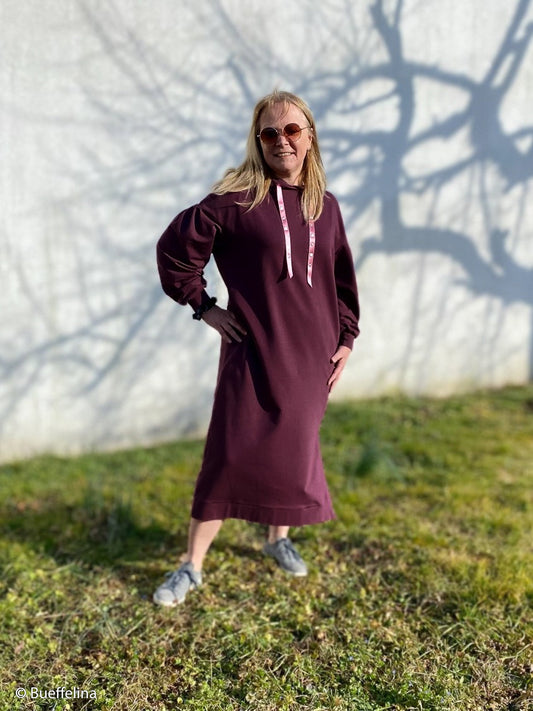 Kokvilnas cilpiņtrikotāža - baklažāns 235 g/m² (GOTS sertif.)