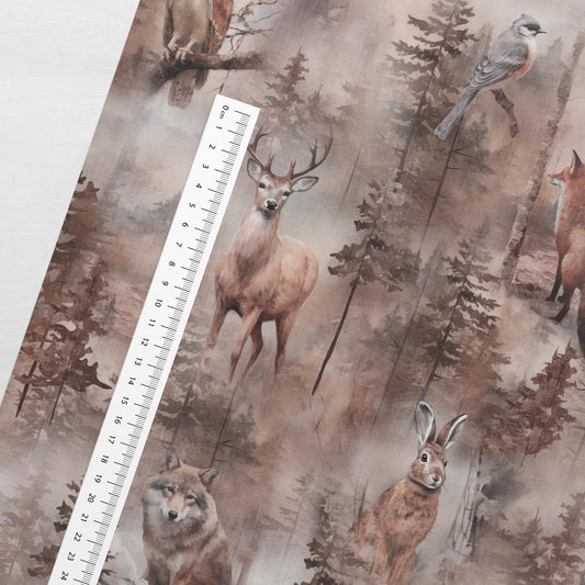 Kokvilnas cilpiÅtrikotÄža - briedis meÅ¾Ä 250 g/m²