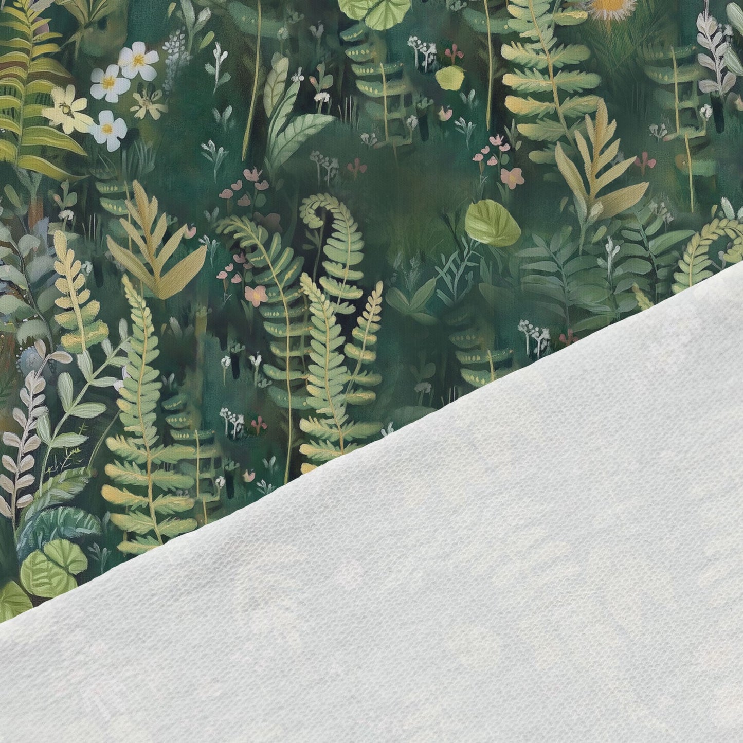 Kokvilnas cilpiņtrikotāža - mežs 250 g/m²