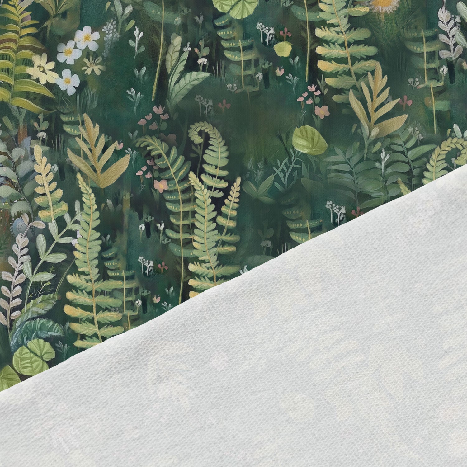 Kokvilnas cilpiņtrikotāža - mežs 250 g/m²