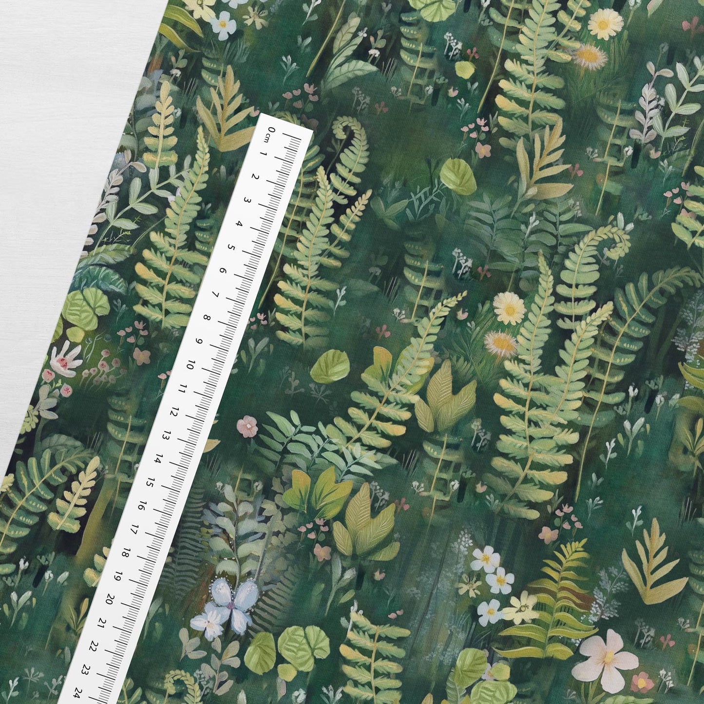 Kokvilnas cilpiņtrikotāža - mežs 250 g/m²