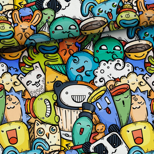 Kokvilnas cilpiņtrikotāža - monstriņu vienība 250 g/m²