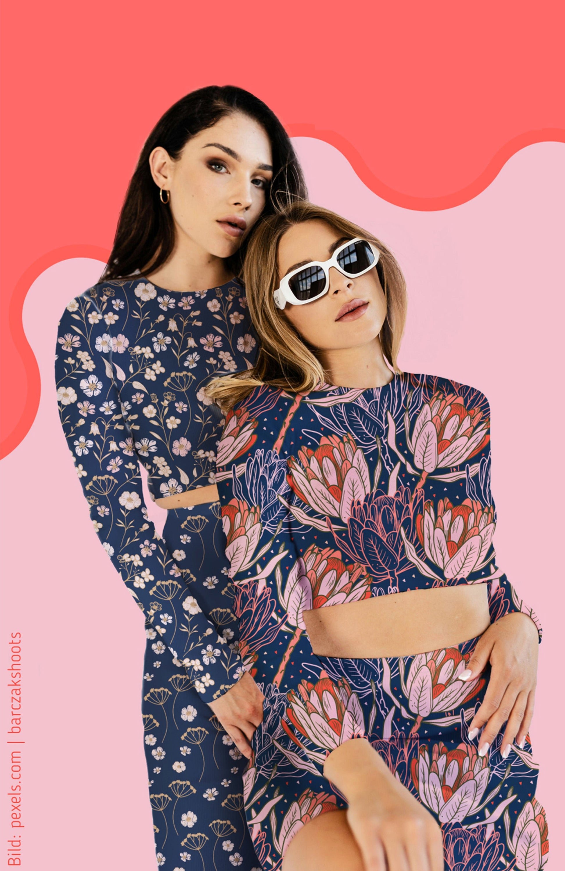 Kokvilnas cilpiņtrikotāža - pelašķi un rozā zieds 265 g/m²