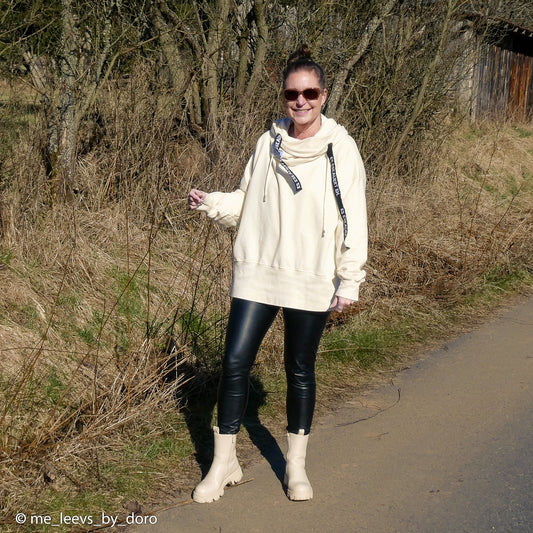 Kokvilnas cilpiņtrikotāža - piena balta 240 g/m²